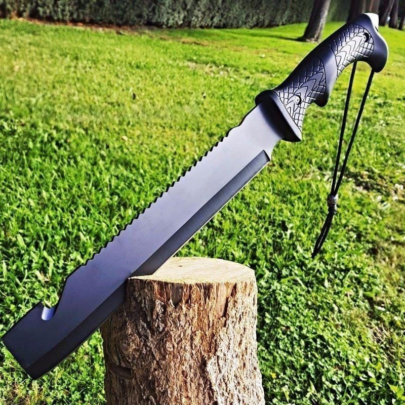6PC Black Camping Survival Set karambit knife