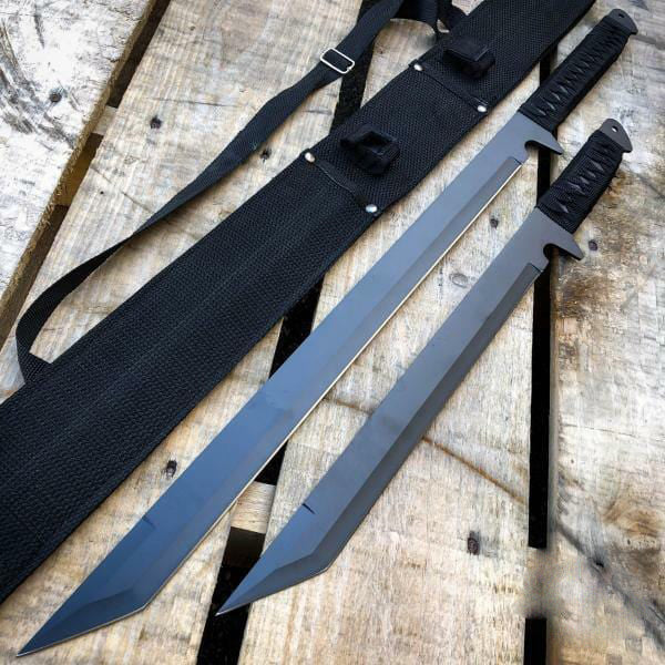 9PC Knife & Axe Set black knife and axe set