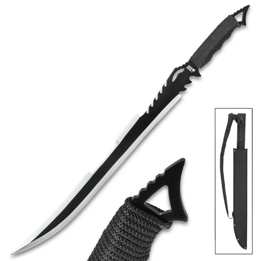 Black Legion Death Stalker Sword with Nylon Sheath | Full Tang | 25 3/4" Overall