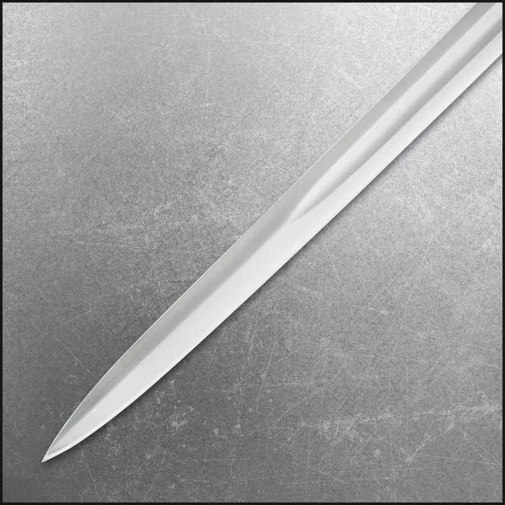 Honshu Historic Forge 15th Century Bastard Sword with leather-wrapped hardwood scabbard