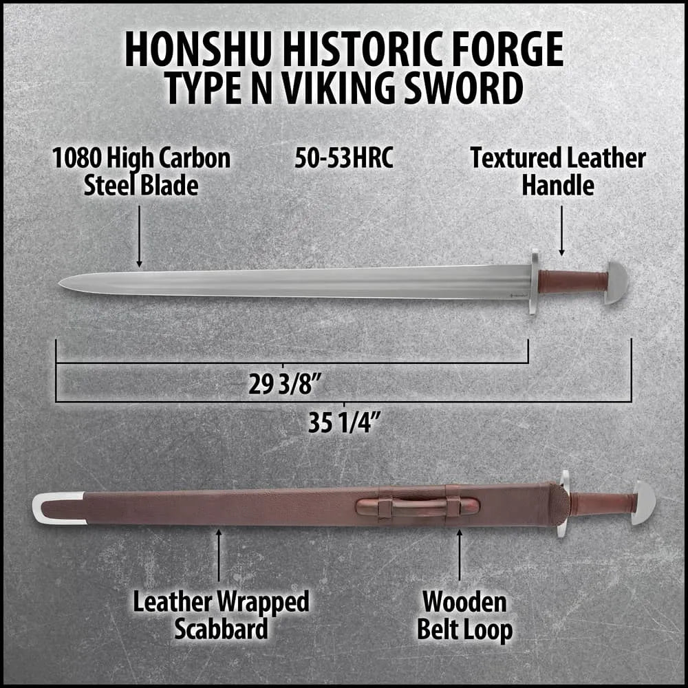 Honshu Historic Forge Type N Viking Sword