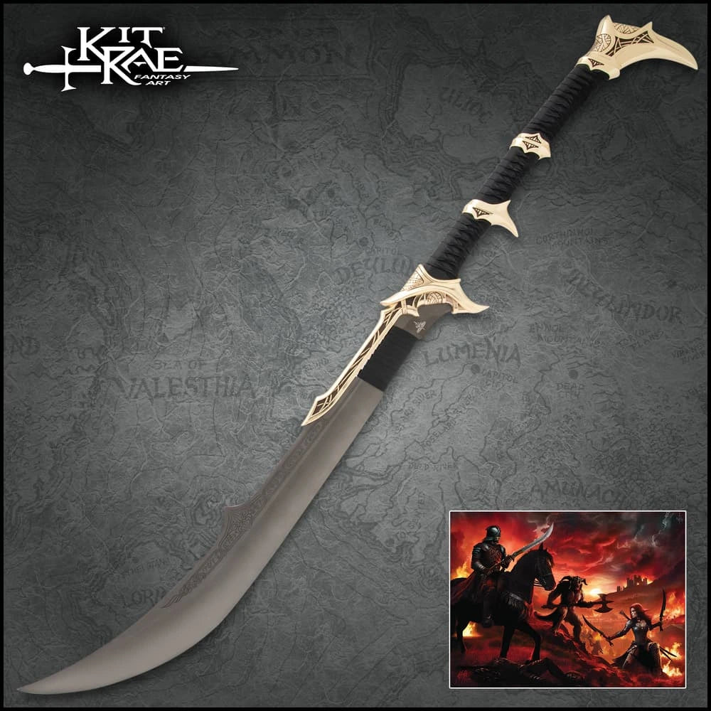 Kit Rae Savathos Mithrodin Gold War Sword