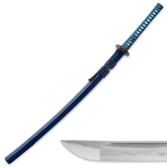 Musashi Midnight Warrior Katana Clay Tempered Folded Carbon Steel