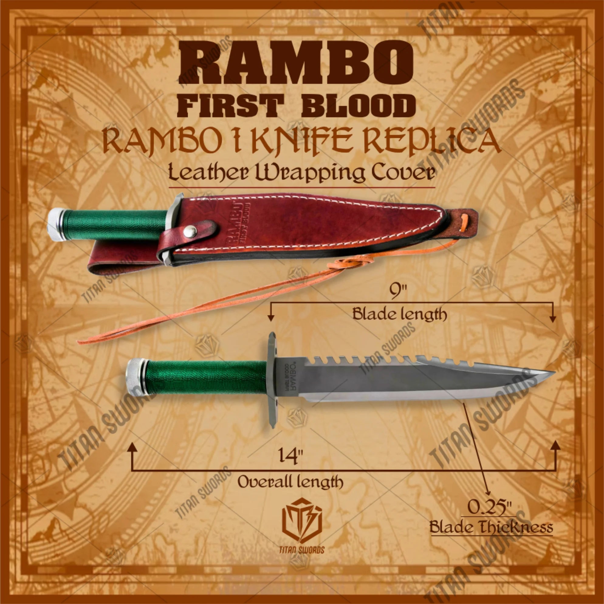  Rambo II First Blood Fixed Blade Knife