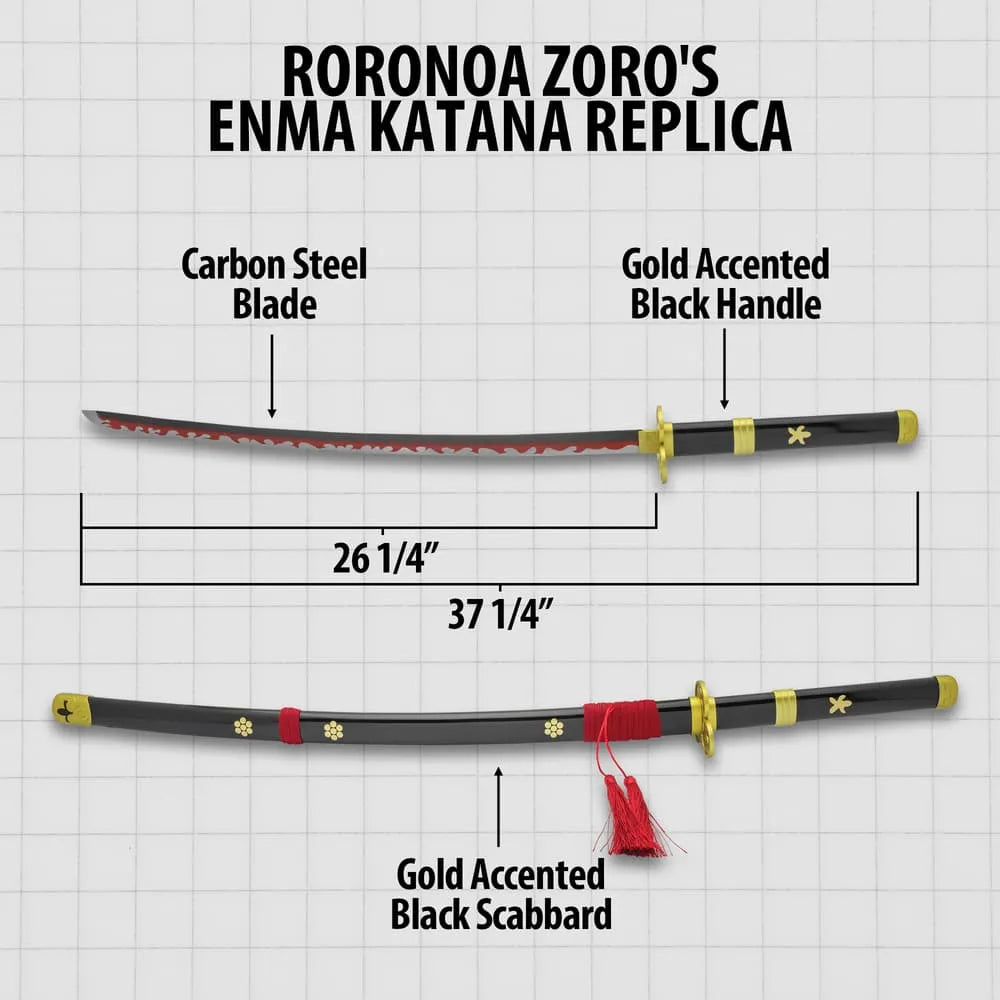 Roronoa Zoro's Black Enma Katana Replica