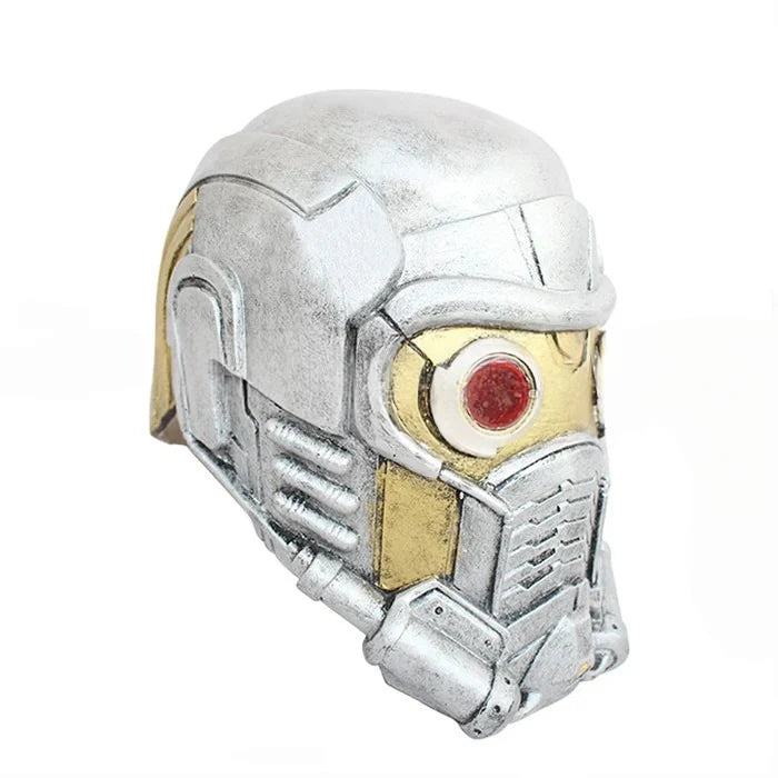 Front view of Star Lord-inspired resin helmet mask