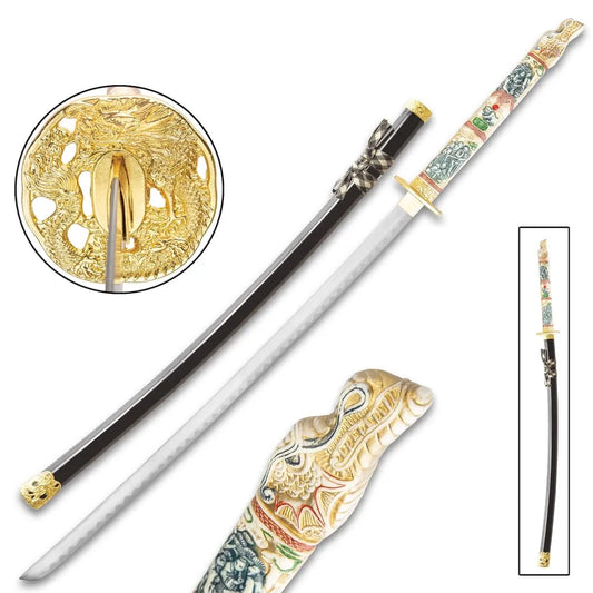 Sword of the Dragon Samurai Ninja Katana Sword