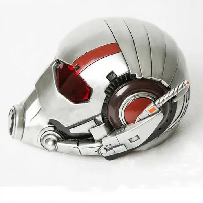 Ant-Man helmet premium resin replica Marvel full view with visor and metallic finish