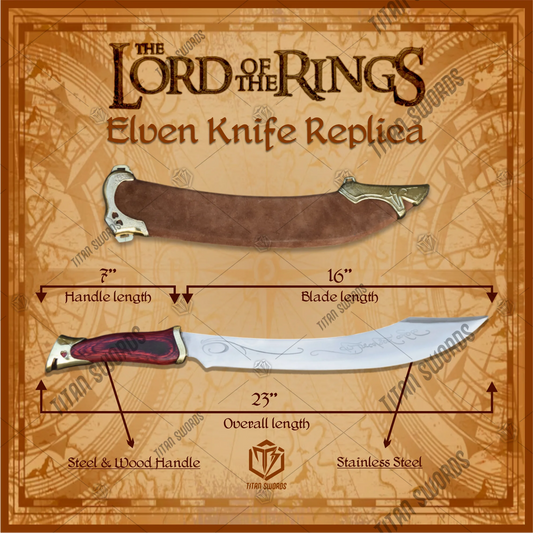 Aragorn Elven Knife LOTR Prop Replica