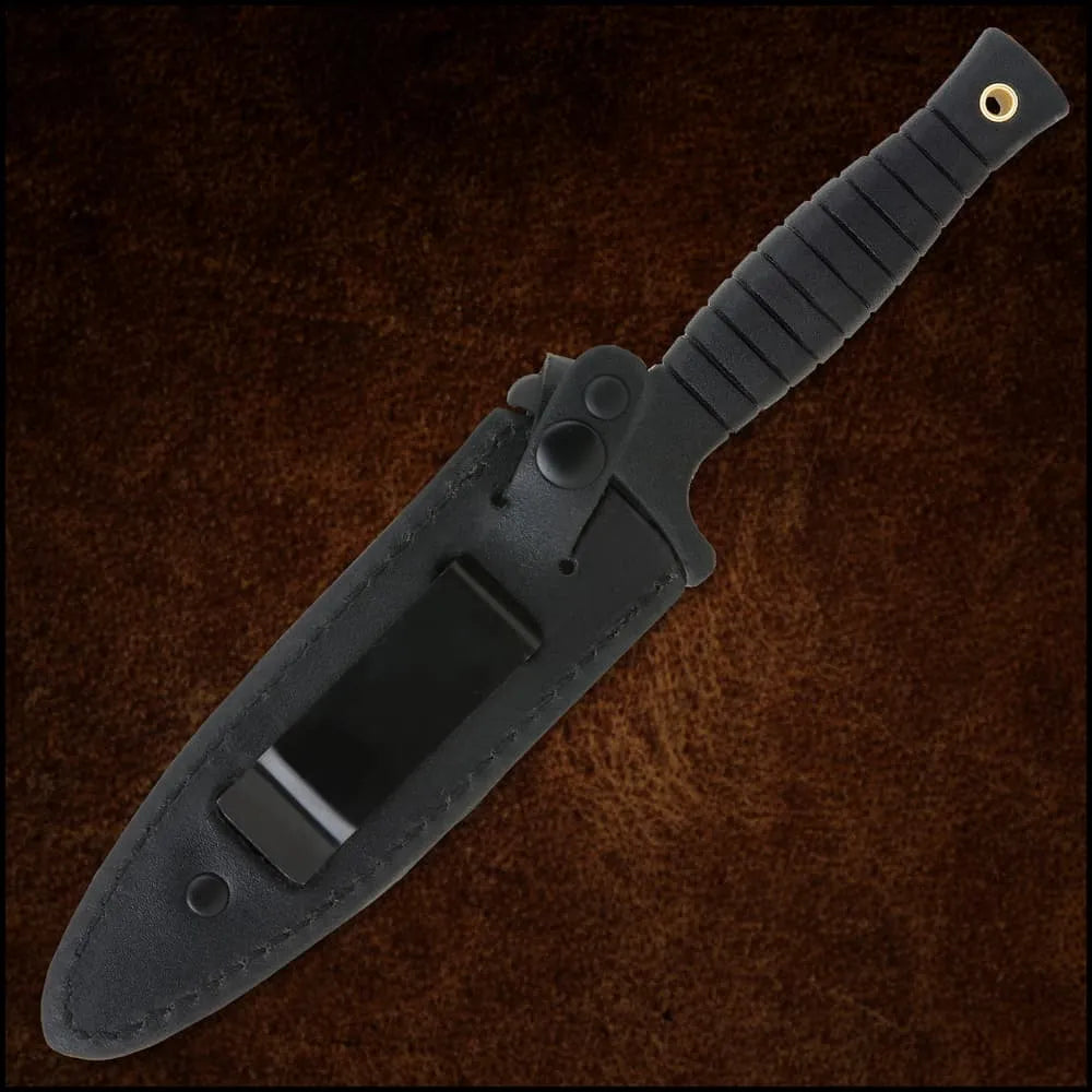 Assassins Guild tactical arm gauntlet with stainless steel blade and canvas sheath