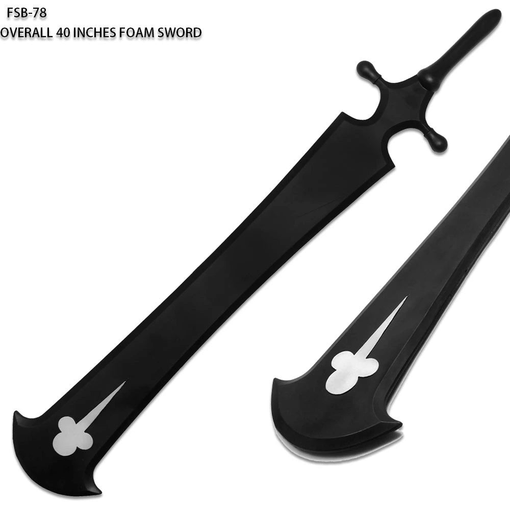 Large Black Clover Asta Demon Destroyer Display Collectible crafted from lightweight premium foam with decorative oversized blade design and collector-quality anime craftsmanship