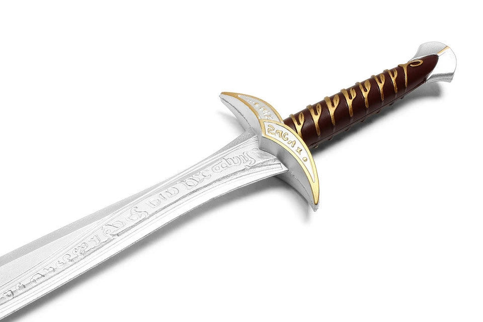 Bilbo Sting Foam Sword Lord of the Rings display collectible crafted from premium high-density PU foam with reinforced internal support core, elegant Elven-inspired detailing, decorative display finish, and collector-quality craftsmanship for fantasy cosplay, gaming rooms, and premium Tolkien collections.