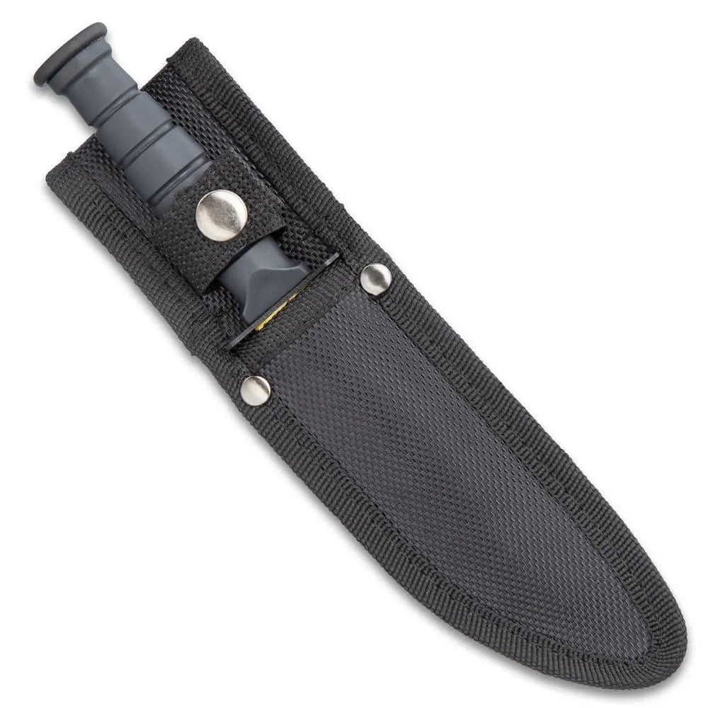 Black Legion triple knife set with karambit, huntsman, fixed blade in nylon sheaths for EDC