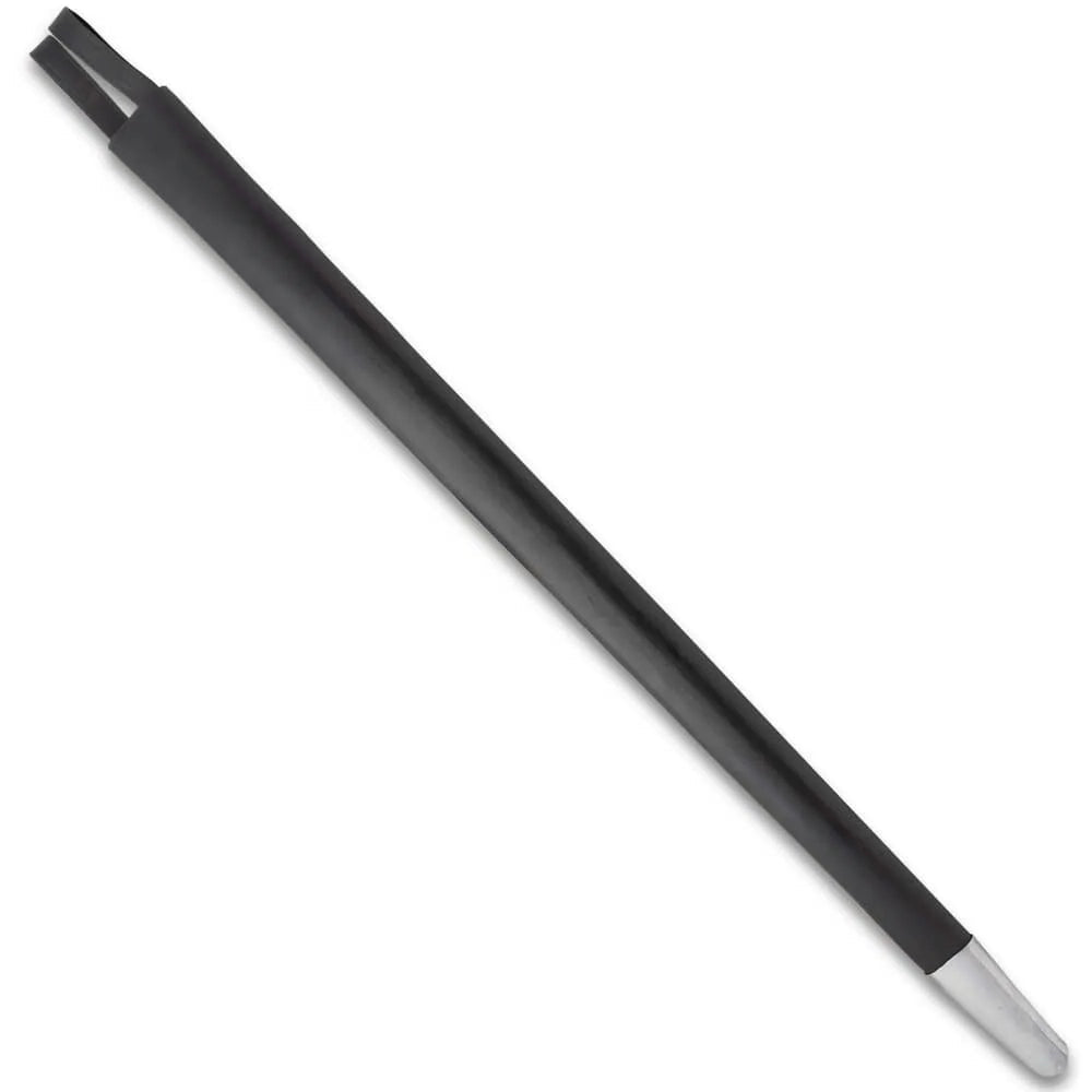 Black training sword scabbard with leather wrap and felt lining for 37.5-inch protection