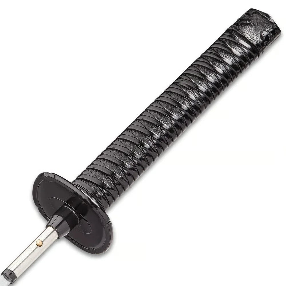 Premium Black Umbrella Sword - Hidden Blade Cane with stainless steel.