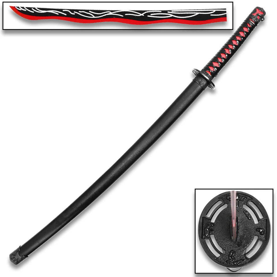 Crimson Blood Katana prop replica collector display