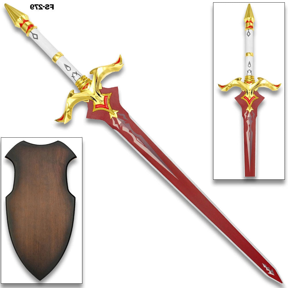 Bloodtainted Greatsword Genshin Impact display collectible crafted from premium stainless steel with dramatic fantasy-inspired detailing, decorative display finish, engraved accents, and collector-quality craftsmanship for anime gaming enthusiasts and cosplay displays.
