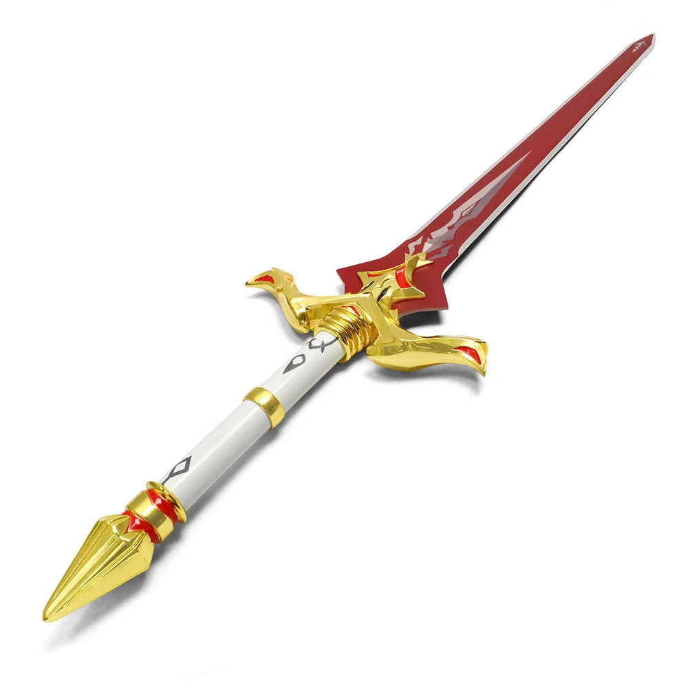 Premium Genshin Impact Bloodtainted Greatsword display collectible with detailed decorative engravings, polished stainless steel craftsmanship, fantasy-inspired styling, and exceptional presentation for collector showcases, convention displays, and gaming décor.