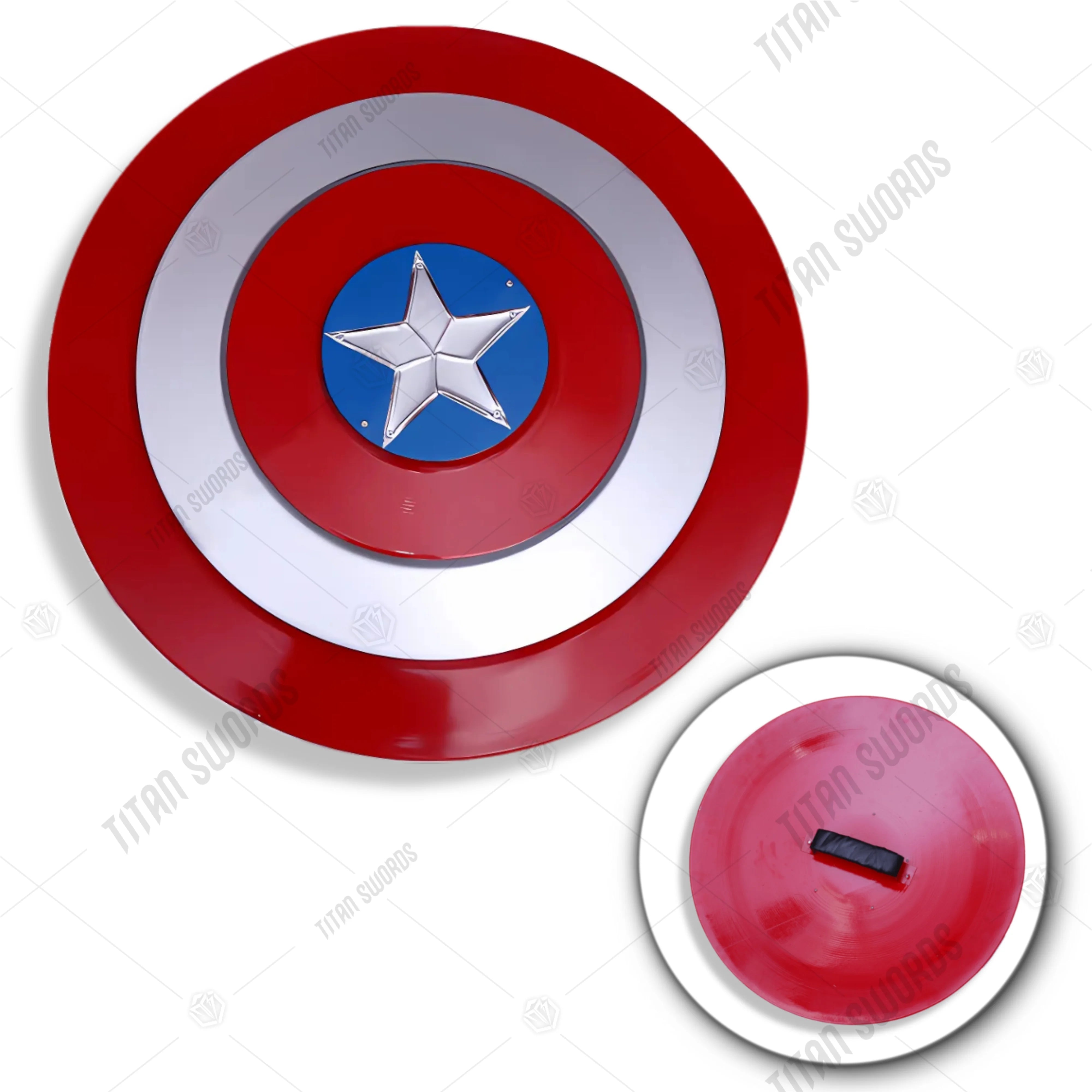 Premium Captain America Elite Vibranium Shield with aluminum finish.