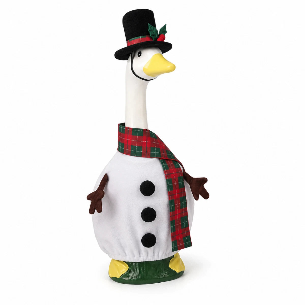 Xmas Porch Goose Costume 23 Inch Holiday Yard and Garden Seasonal Display
