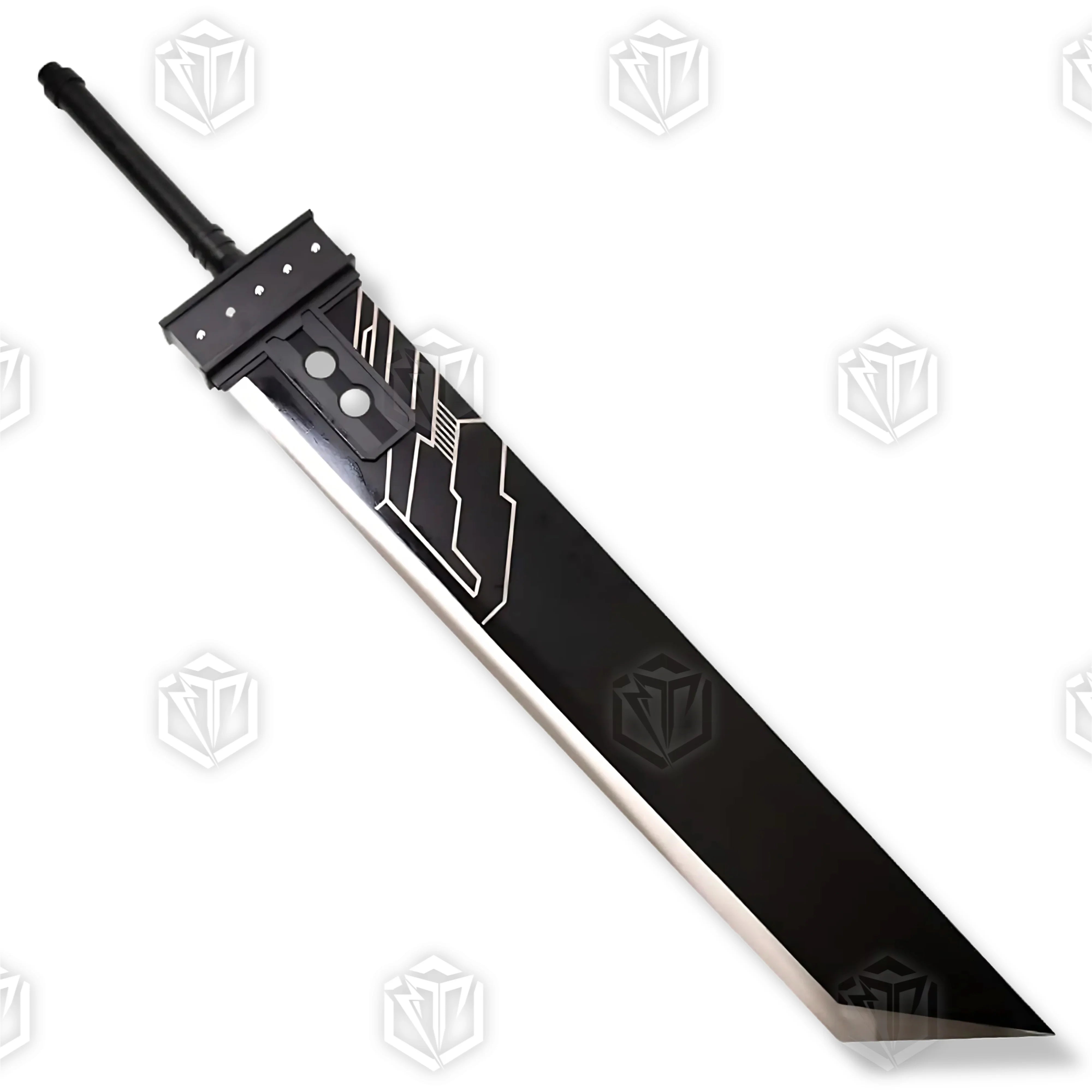 Premium Cloud Strife Buster FF7 Sword Replica with materia engravings.