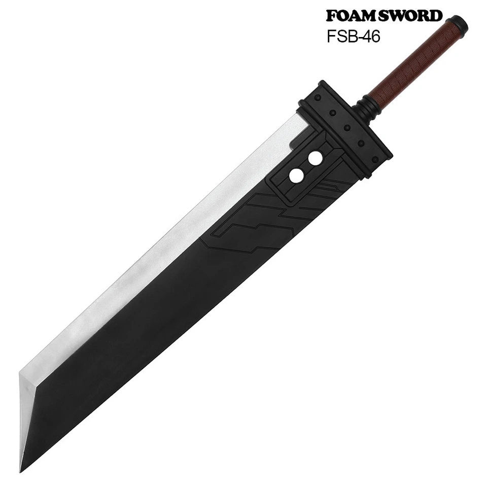Lightweight Cloud Strife Foam Sword featuring an oversized fantasy-inspired design for Final Fantasy collectors and cosplay enthusiasts