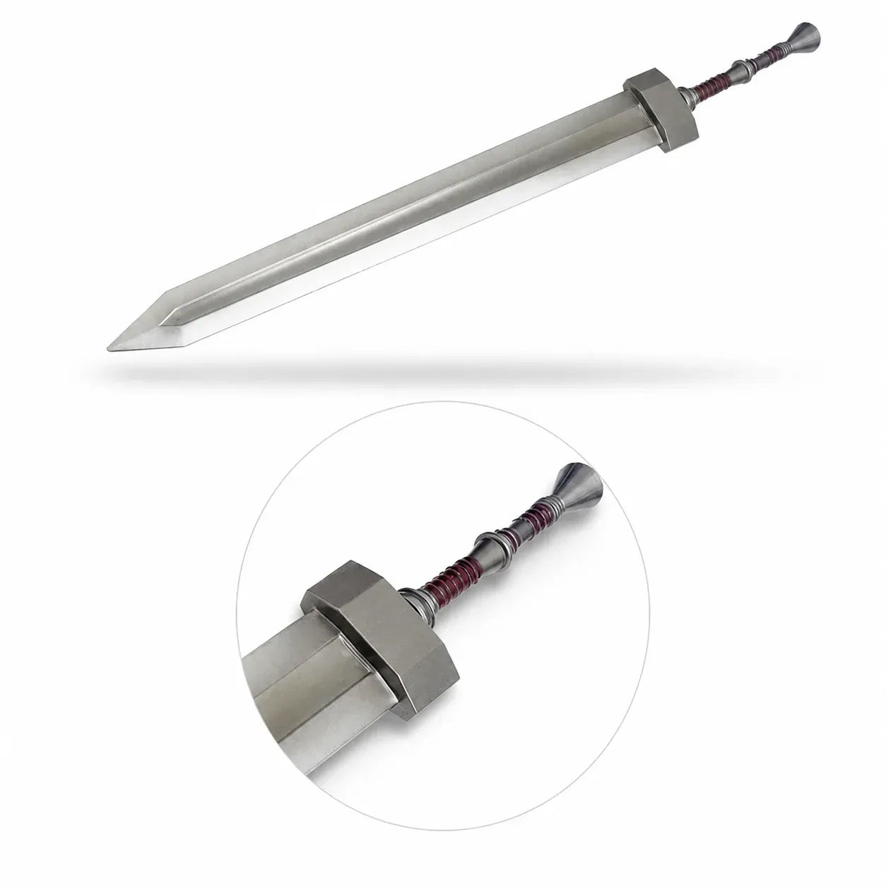 Guts Colossal Greatsword Berserk fan-inspired foam display collectible full length white background