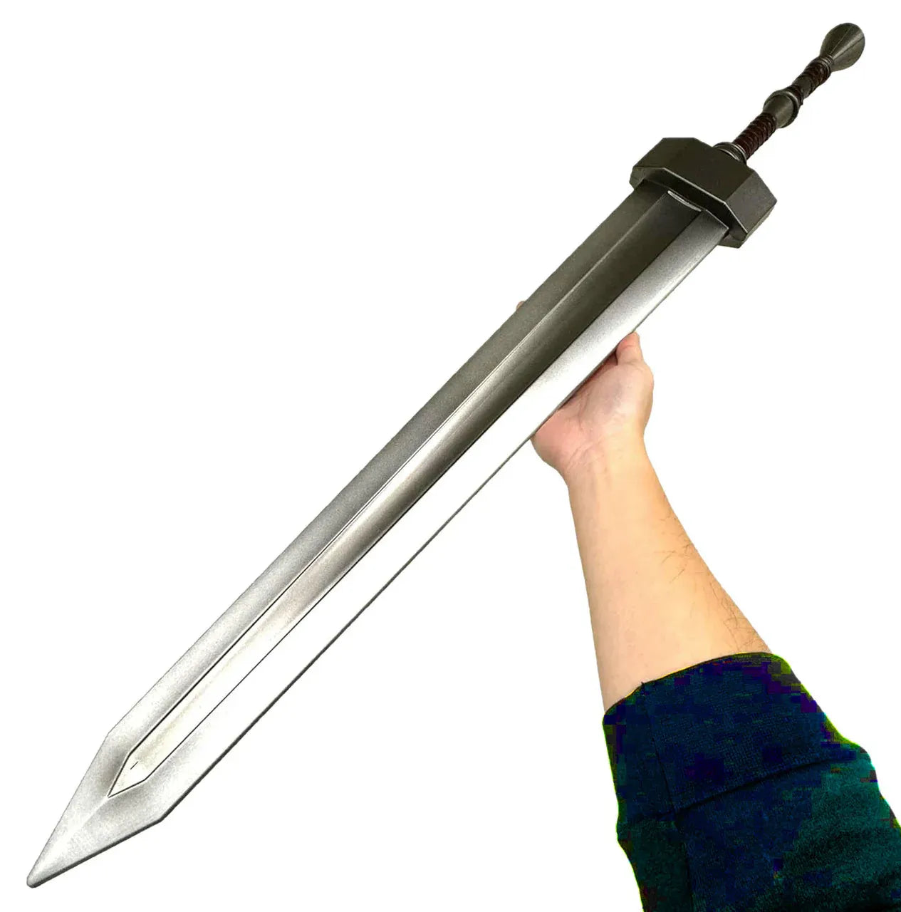 Berserk Guts oversized greatsword cosplay prop front angle view display collectible