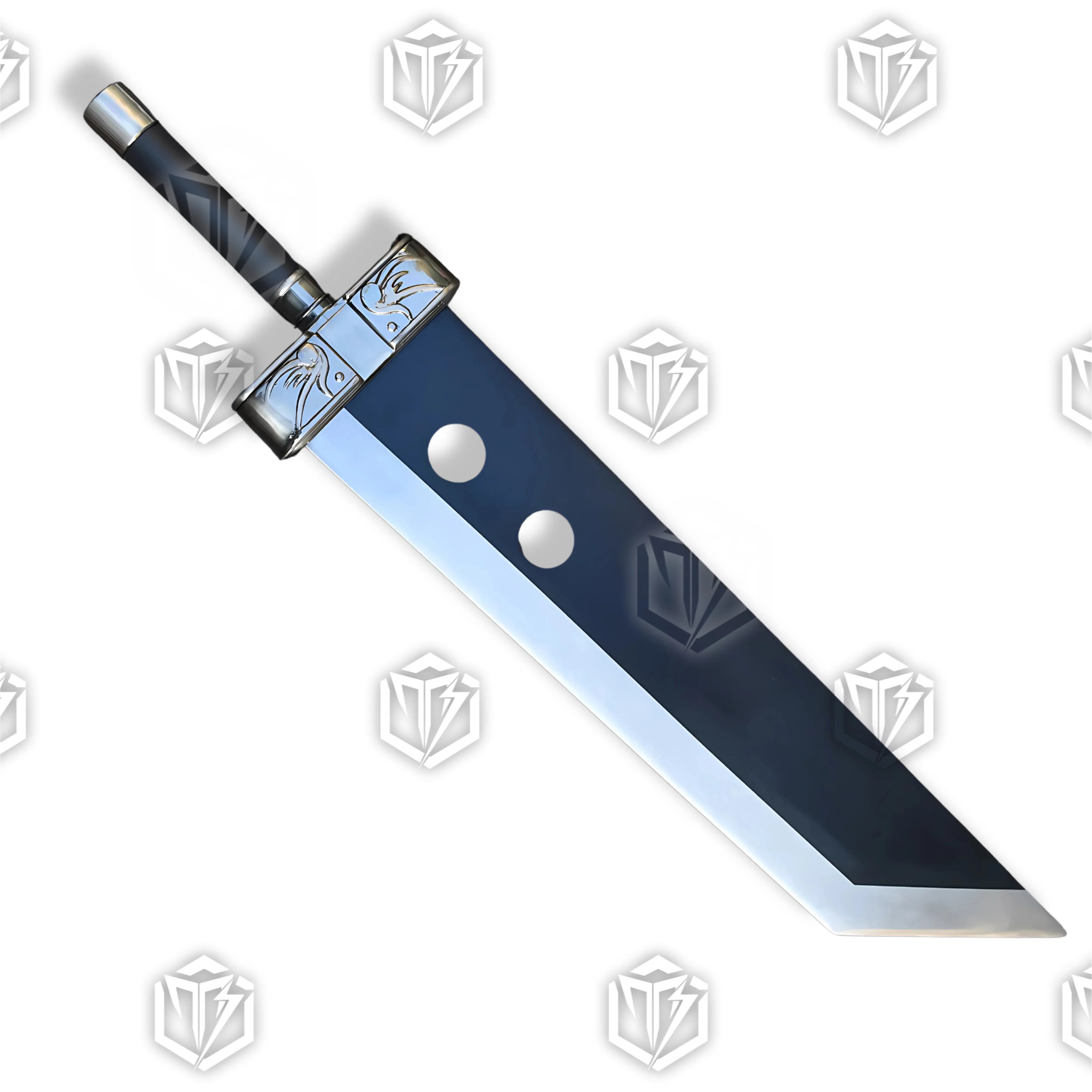 Premium Cloud Strife Buster Sword FFVII Replica with materia engravings.