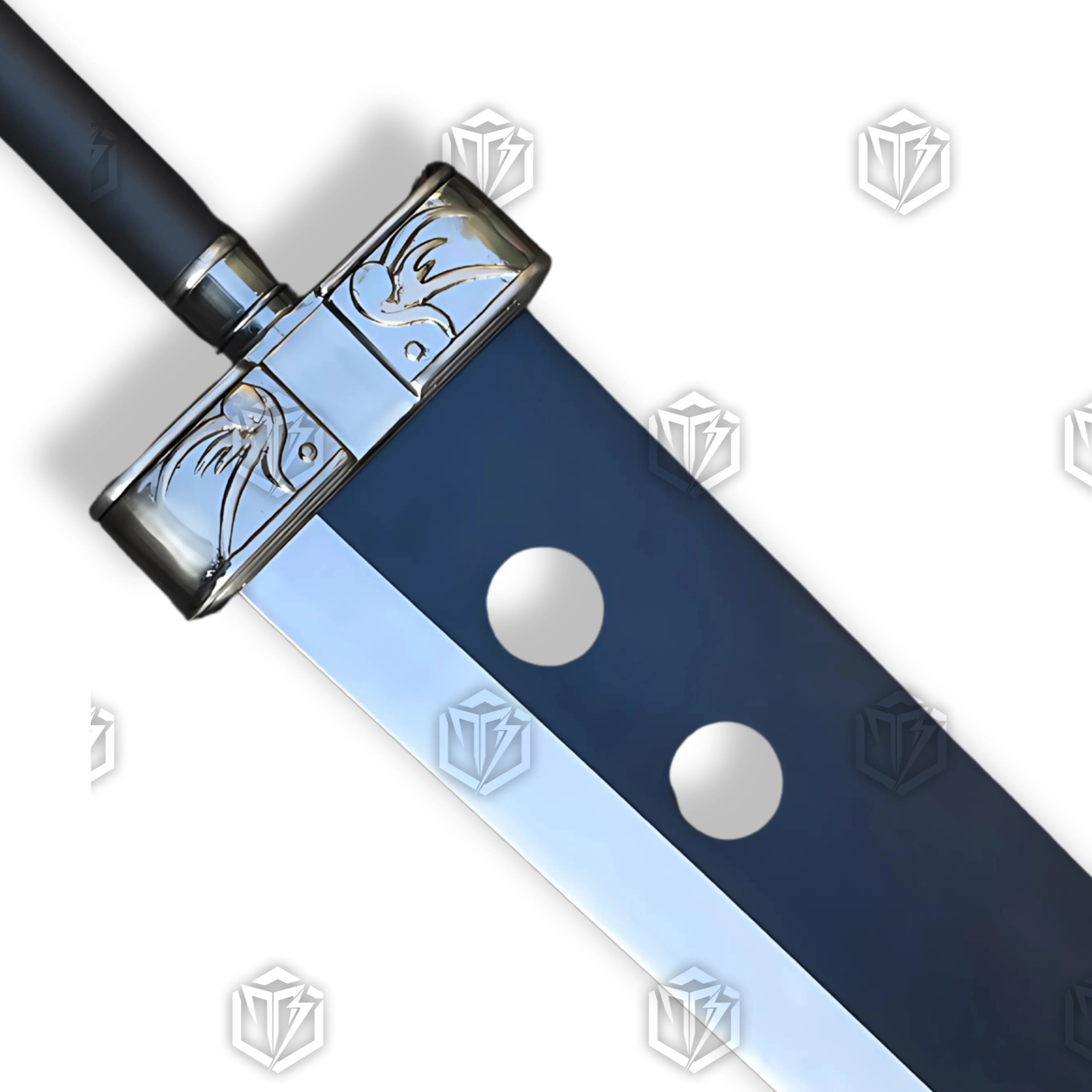 Premium Cloud Strife Buster Sword FFVII Replica with materia engravings.