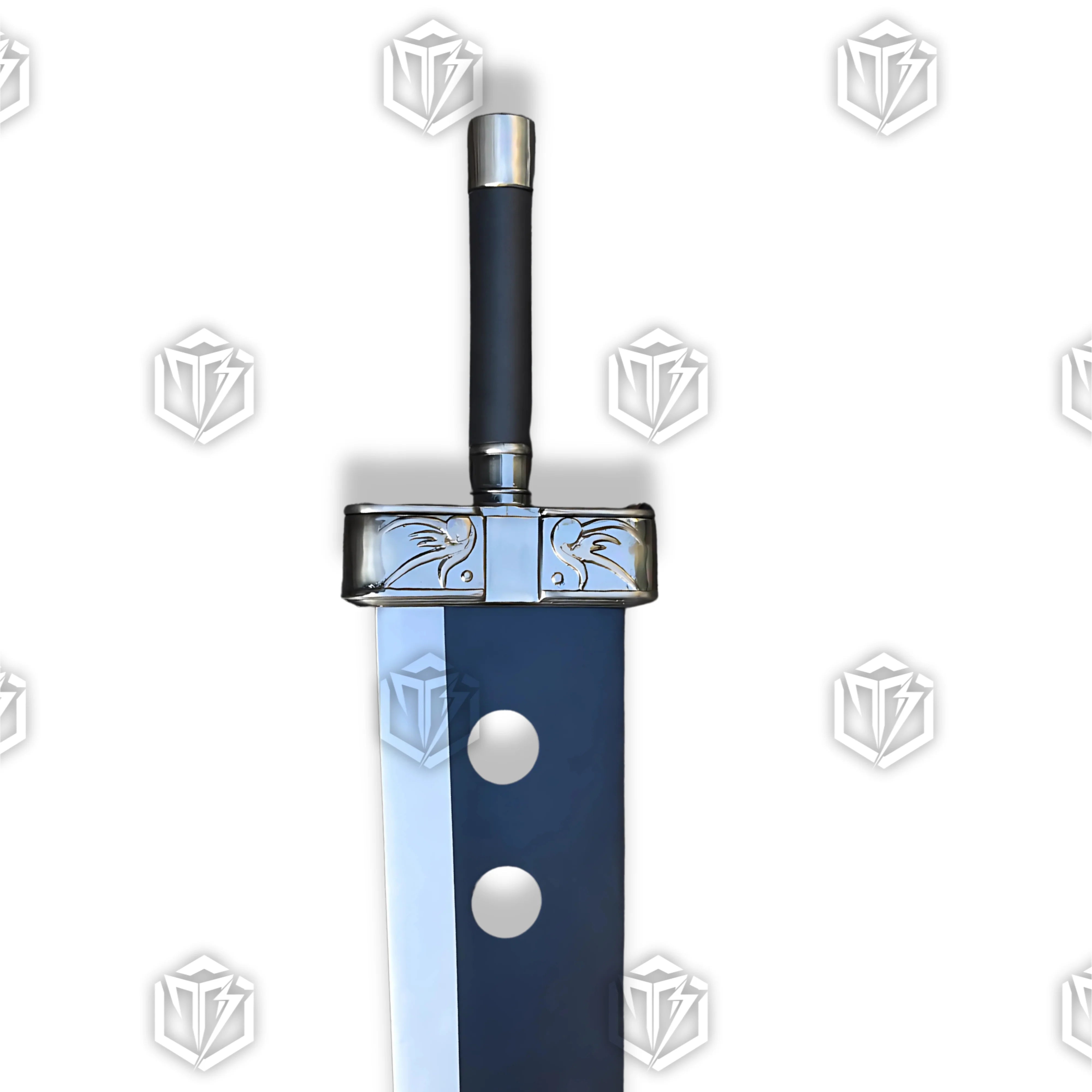 Premium Cloud Strife Buster Sword FFVII Replica with materia engravings.