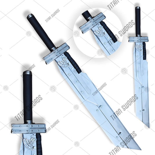 Premium Cloud Strife Fusion Buster Sword Replica with materia engravings.