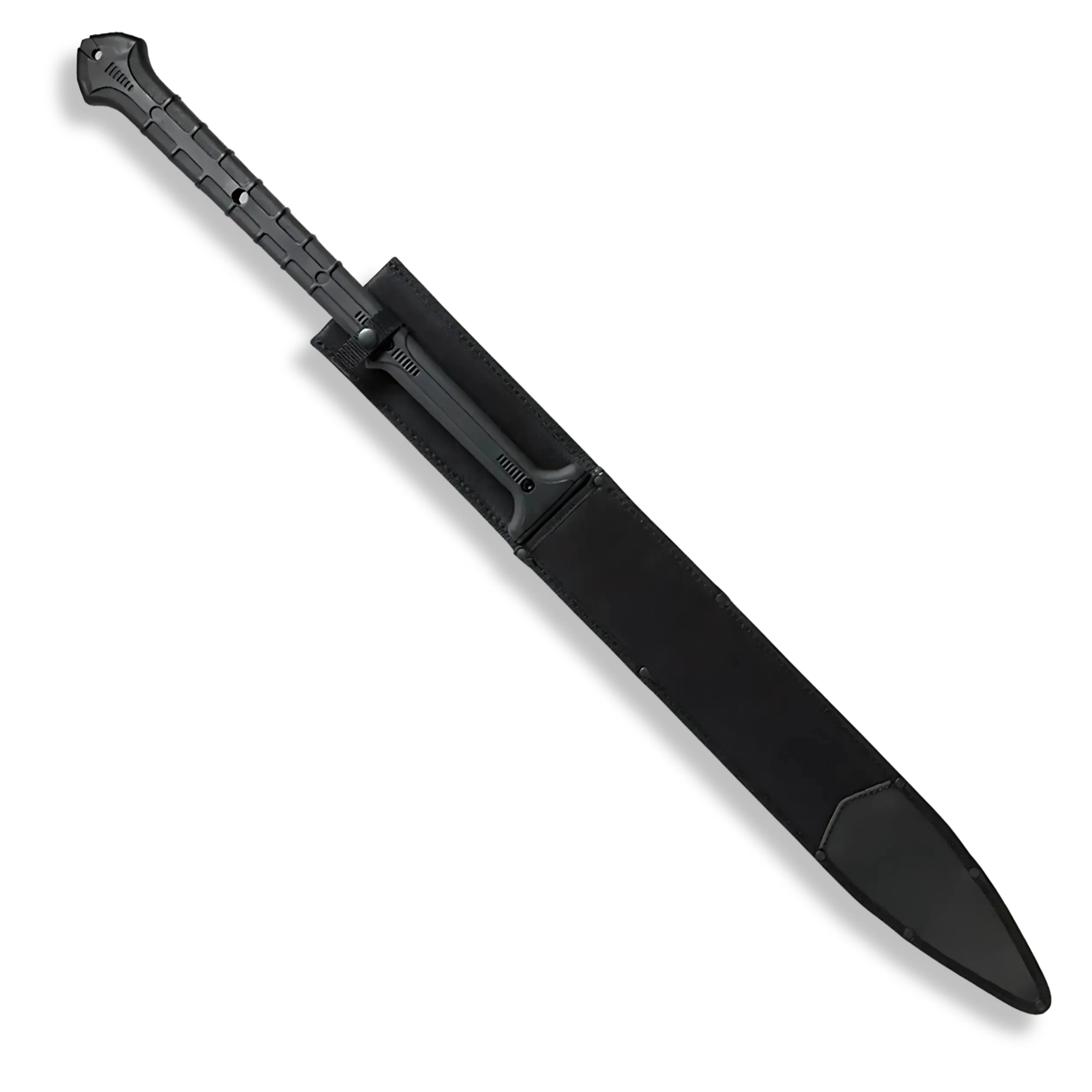 Premium Combat Commander Thai Gladius Sword Replica with black-coated blade.