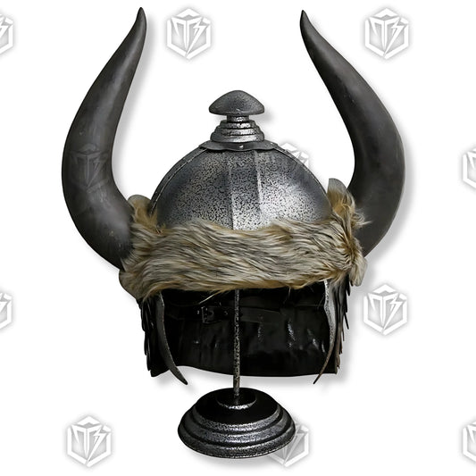 Premium Conan the Barbarian Helmet Movie Replica with horned design.