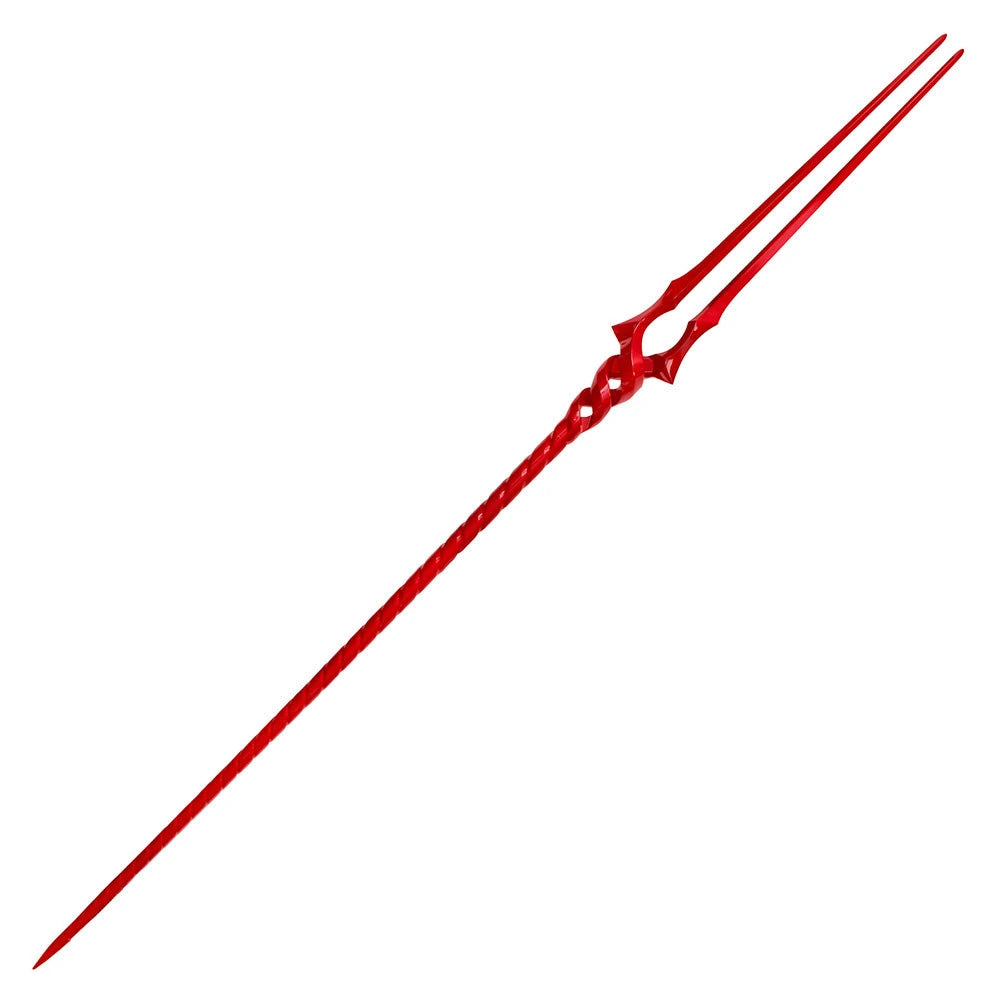 Crimson Twisted Demon Fork fantasy display collectible with twisted three-prong decorative head