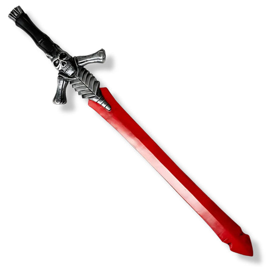Premium Dante Red Rebellion Foam Sword Replica with demonic engravings.