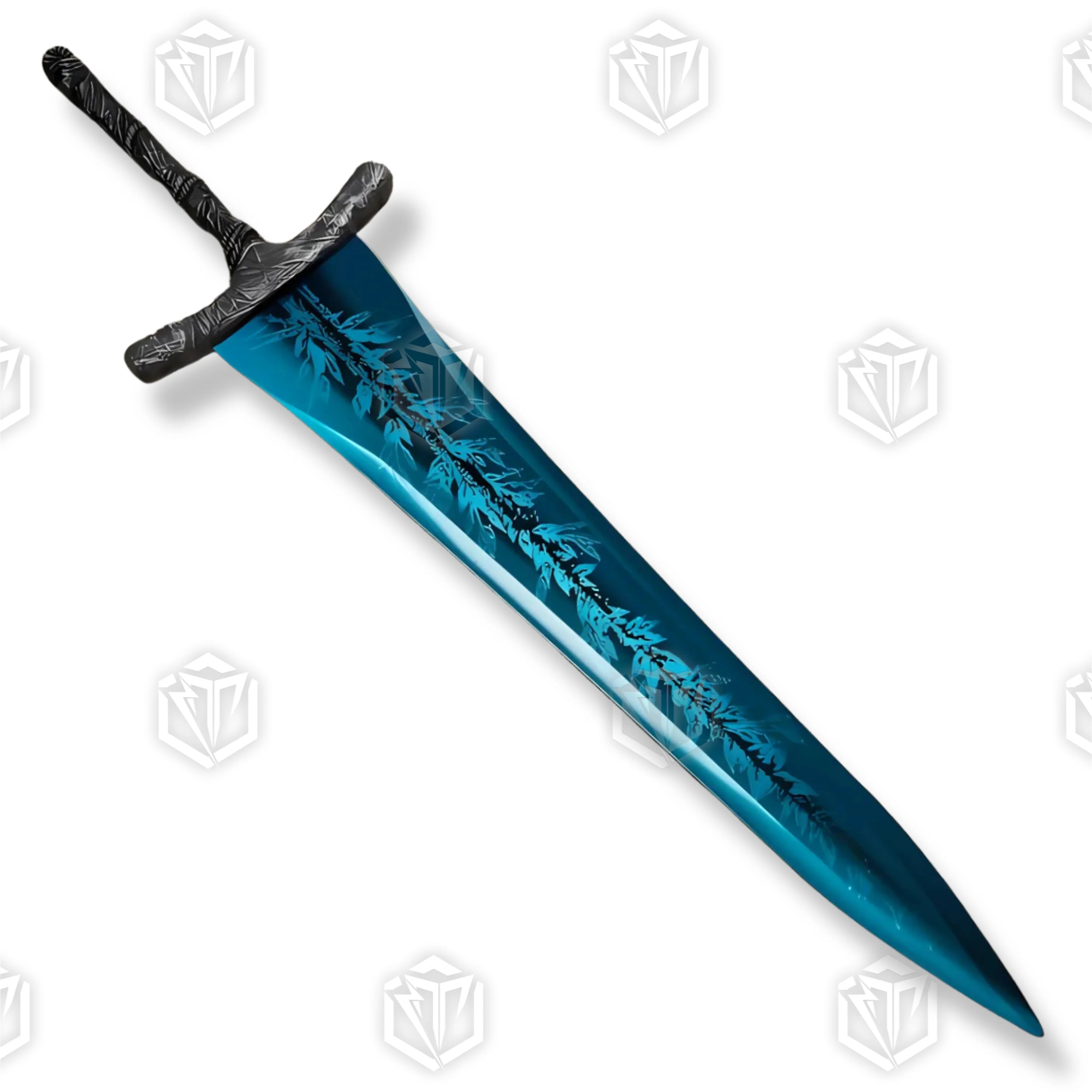 Premium Dark Moon Greatsword Elden Ring Replica with lunar engravings.