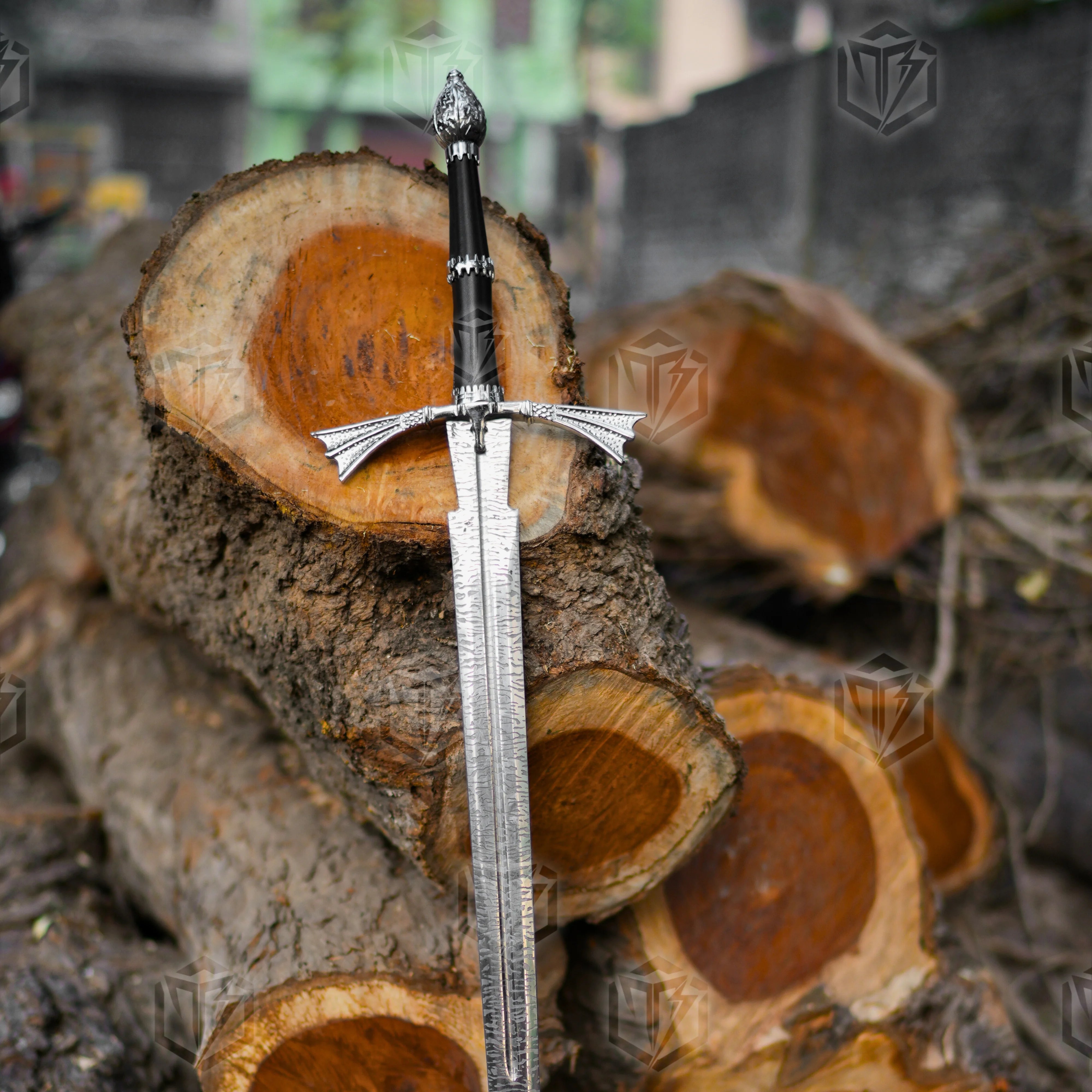 Premium Dark Sister Daemon Targaryen Sword Replica with Valyrian engravings.