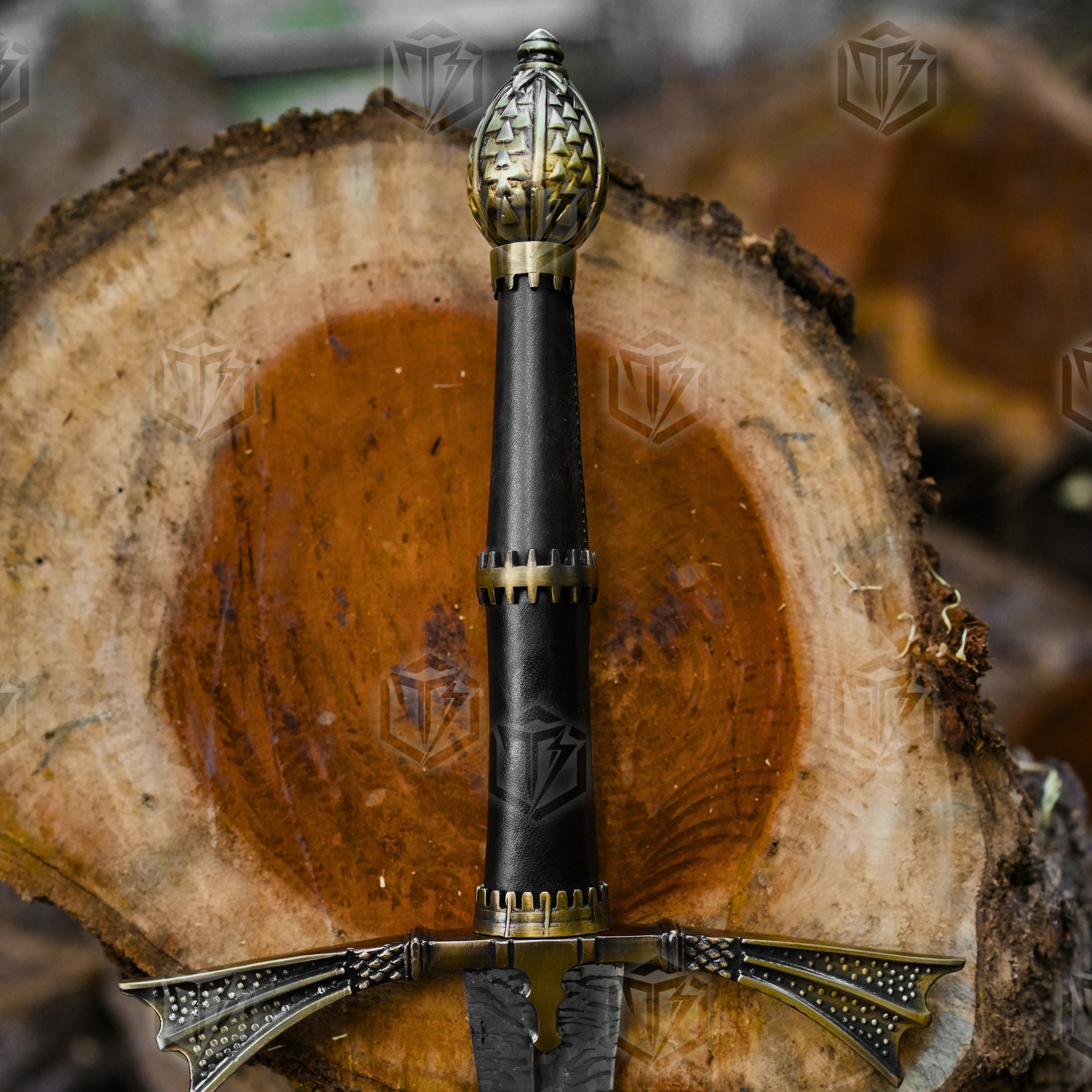 Premium Dark Sister Daemon Targaryen Sword Replica with Valyrian engravings.