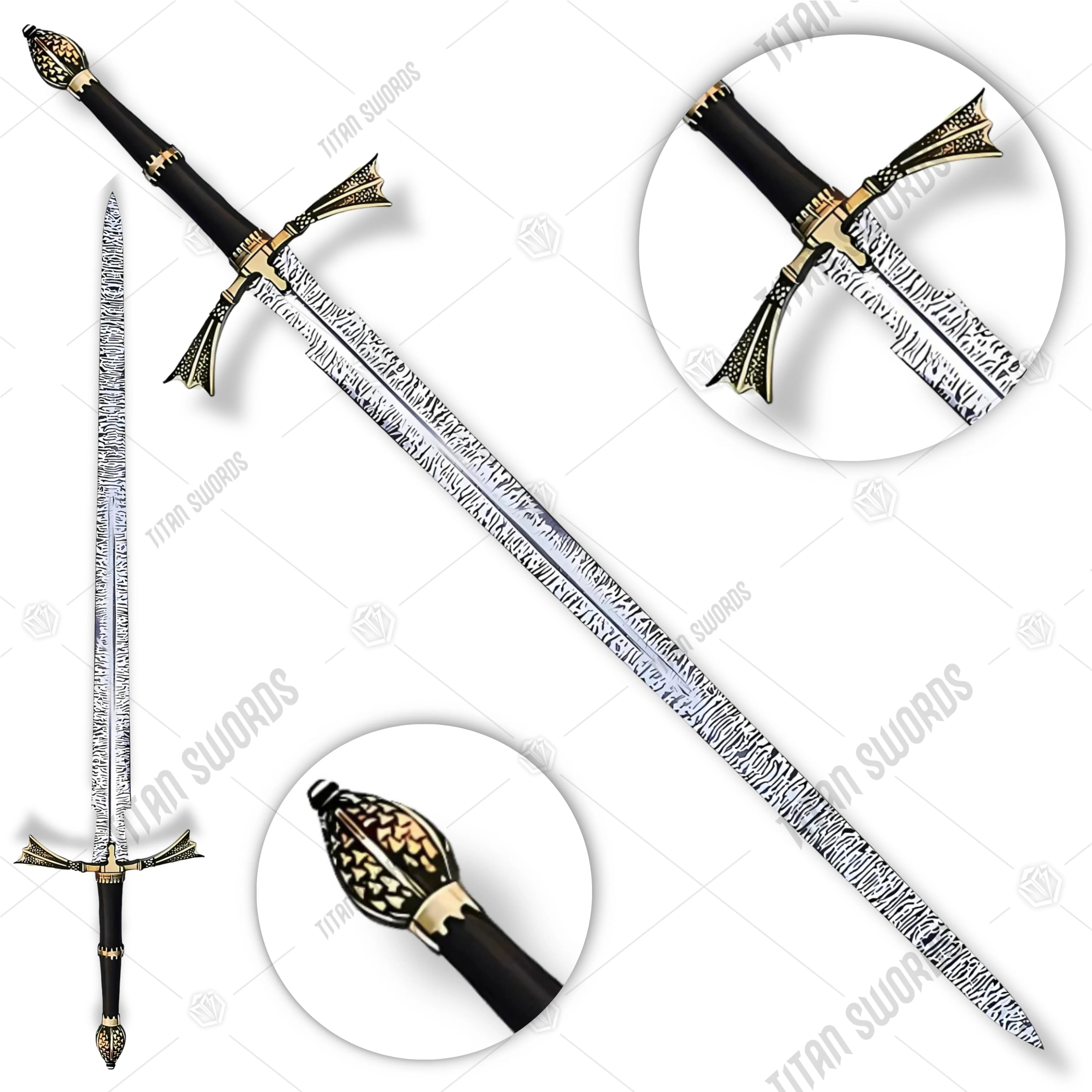 Premium Dark Sister Daemon Targaryen Sword Replica with Valyrian engravings.