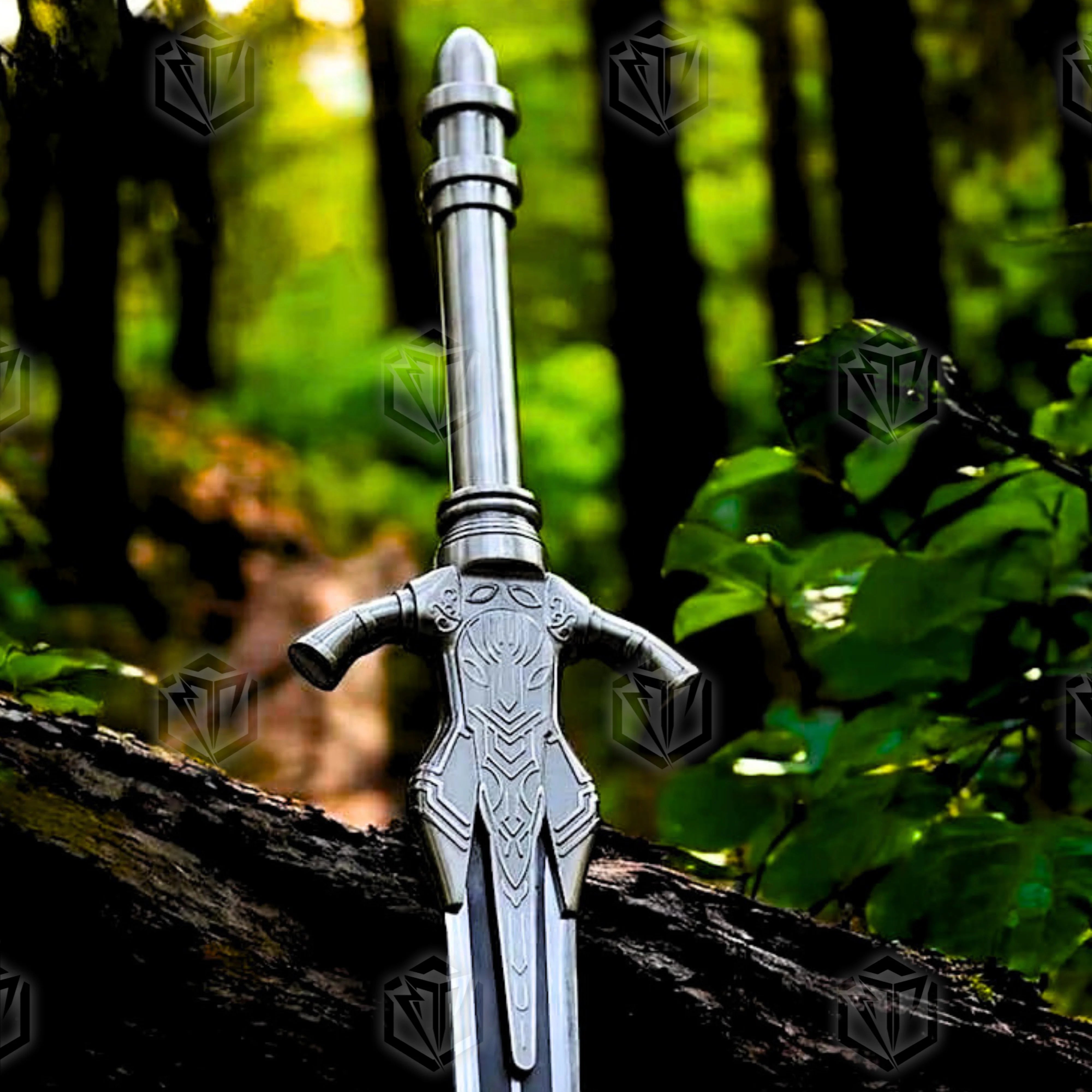 Premium Dark Souls Artorias Greatsword Replica with abyssal engravings.