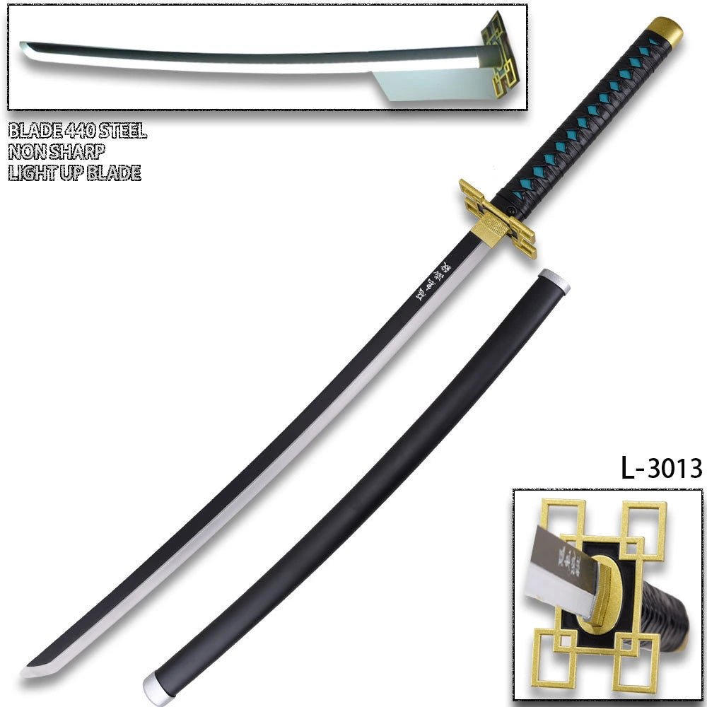Demon Slayer Muichiro Tokito display collectible with LED lighting feature