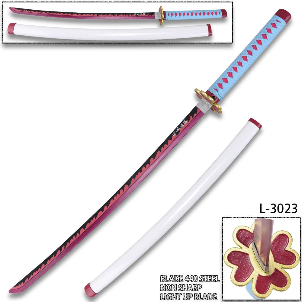 Demon Slayer Mitsuri Kanroji LED display sword collectible for cosplay fans