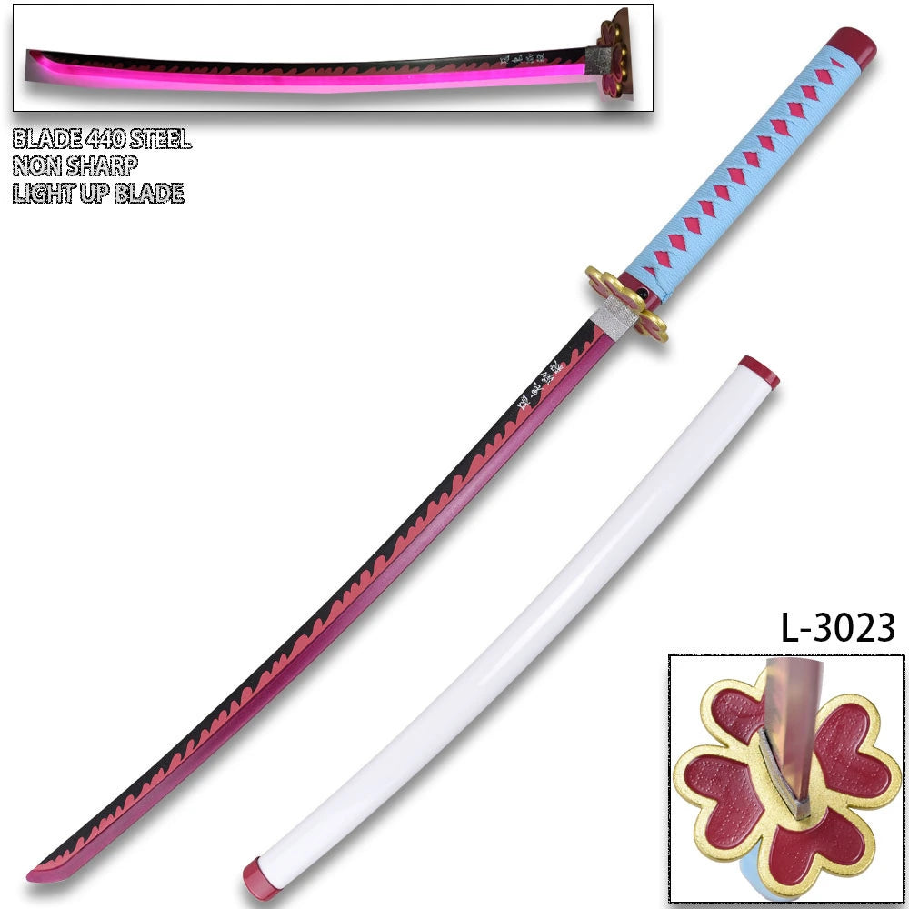 Mitsuri Kanroji LED Sword prop replica from Demon Slayer display collectible