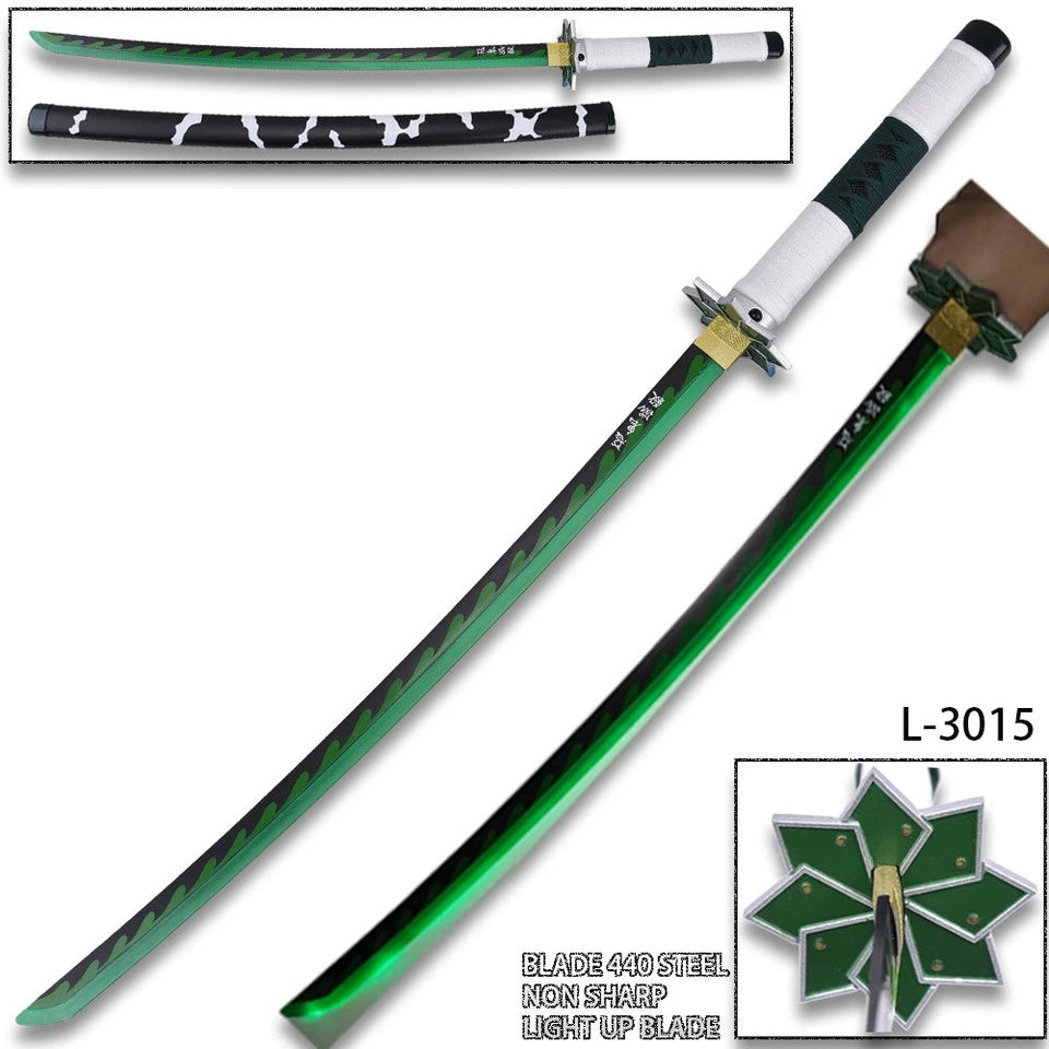 Wind Hashira Green Nichirin Sword inspired by Sanemi Shinazugawa for anime collectors