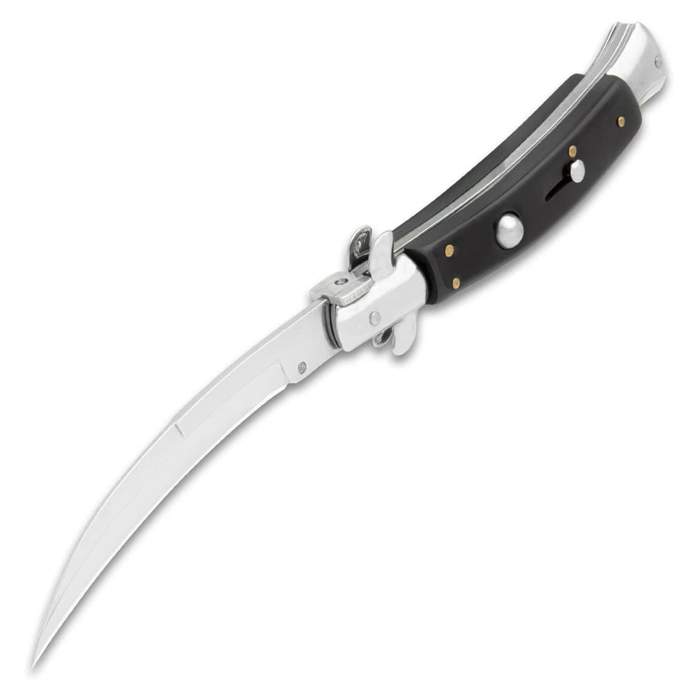 Elegant Curl Blade Automatic Stiletto Knife 9.75" Titan Swords