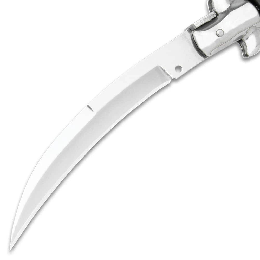 Elegant Curl Blade Automatic Stiletto Knife 9.75" Titan Swords