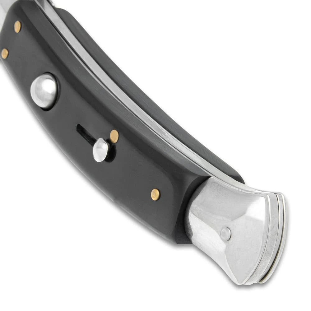 Elegant Curl Blade Automatic Stiletto Knife 9.75" Titan Swords