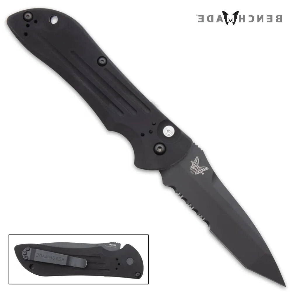 Elite Benchmade Auto Stryker automatic knife deployed