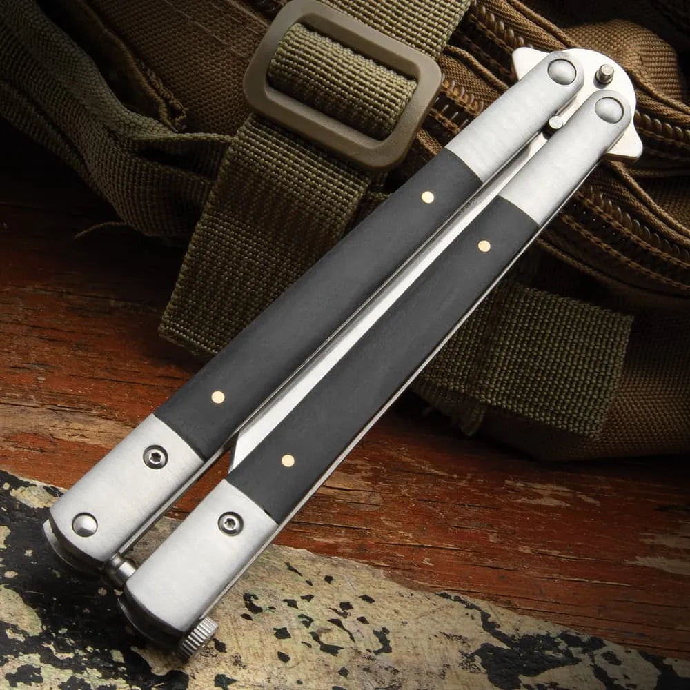 EnigmaEdge butterfly knife collectible display